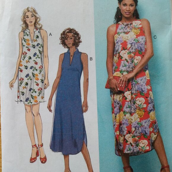 Dress Sewing Pattern Sleeveless Size XS Small Medium VERY EASY Butterick 6551 - Picture 3 of 10